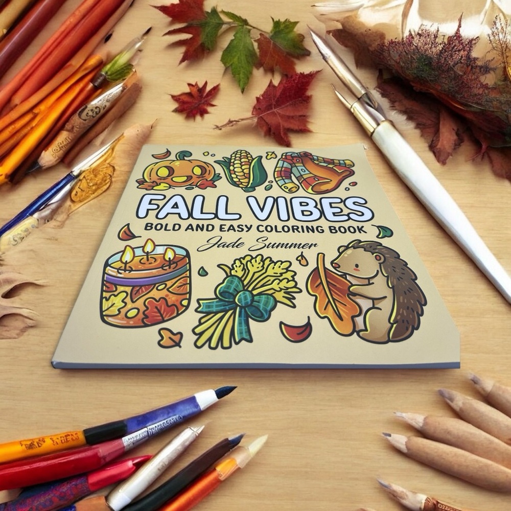 Autumn-Themed Coloring Book